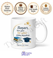 Öğrenciye Motivasyon Hediyesi Baskılı Kupa Bardak Özel Tasarım Hediye