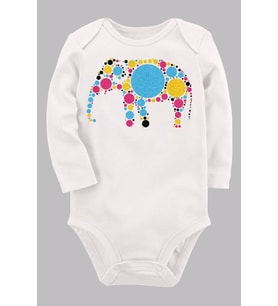 Organik Baskılı Pamuklu Unisex Bebek Body UZUNKOLE21
