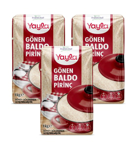 Yayla Gönen Baldo Pirinç 1 kg 3 lü