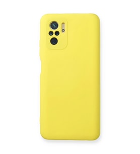 Xiaomi Redmi Note 10 Kılıf Nano İçi Kadife Silikon - Sarı