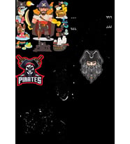 Korsan Sticker Set-1 9 Parça Telefon, Tablet, Defter, Laptop Sticker