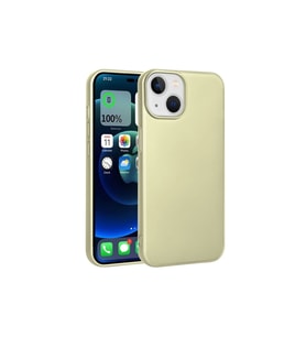 Apple iPhone 15 Plus Uyumlu Kılıf Zore Premier Silikon Kapak (Gold)