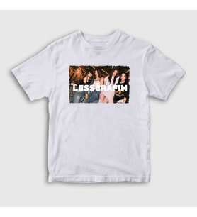 Presmono Unisex Çocuk Beyaz Le sserafim K Pop T-Shirt 438501tt (Beyaz)