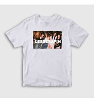 Presmono Unisex Çocuk Beyaz Le sserafim K Pop T-Shirt 438501tt (Beyaz)