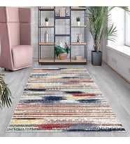 Çok Renkli Batik Desen Yıkanabilir Kaymaz Taban Leke Tutmaz Modern Salon Halısı ve Yolluk