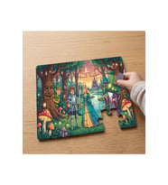 Masalsı Orman Tasarımlı 24 Parça Ahşap Çocuk Puzzle