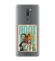 Oppo A5 2020 / A9 2020 Uyumlu Lionel Messi Desenli Şeffaf Telefon Kılıfı