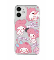 Iphone 12 Uyumlu Melody Kuromi Desenli Şeffaf Telefon Kılıfı
