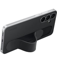 Samsung Galaxy S25 Fe Standlı Kordınlu Silikon Kılıf, Siyah (Çok Renkli)