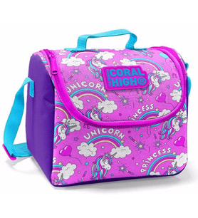 Coral High Pembe Unicorn Baskılı Termoslu Beslenme Çantası - Kız Çocuk
