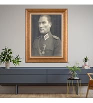 Altın Varaklı Paspartulu Çerçeveli Tablo rv1318