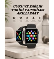 Akıllı Saat Wireless Şarj Yüksek Çözünürlüklü Müzik Dinleme Sesli Cevaplama