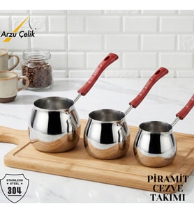 ARZU ÇELİK Küre Cezve Takımı