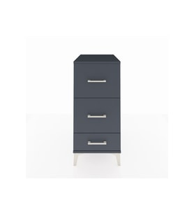 Kronos Komodin 3 Çekmeceli 44x59x96 Antrasit-Antrasit