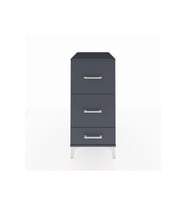Kronos Komodin 3 Çekmeceli 44x59x96 Antrasit-Antrasit