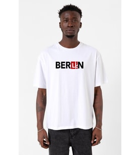 La Casa De Papel Berlin Ak Beyaz Erkek Oversize Tshirt