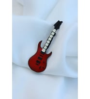 Kırmızı Gitar Broş