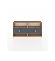 Arges Konsol 4 Raflı 4 Kapaklı 176x30x99 Çam-Antrasit/Çam