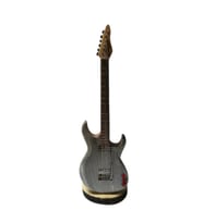 Minyatür Elektro Gitar Gri Masa Üstü Hediyelik Eşya (14x3)