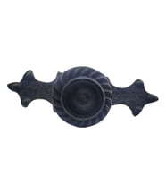 Antika Tarz Dekoratif Pirinç Çizgili Düğme - 35x100 mm, Büyük, Oksit