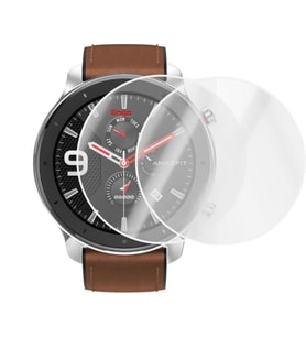 Amazfit GTR 47 MM Ekran Koruyucu Tam Kaplama TPU Film 2 Adet (Şeffaf)