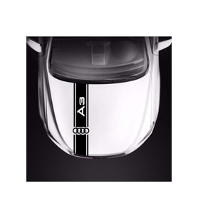 Audi A3 İçin Uyumlu Aksesuar Oto Kaput Şerit Sticker