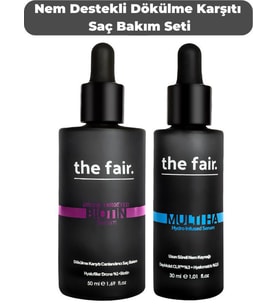 the fair. Nem Destekli Dökülme Karşıtı Vegan Saç Bakım Seti