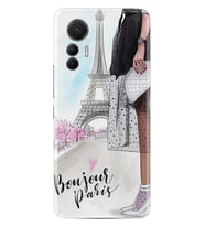 Xiaomi 12 Lite Kılıf Resimli Desenli Baskılı Silikon Bonjour Paris 1419