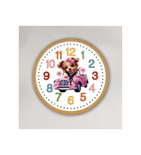 bilge Tasarım ÇOCUK ODASI Duvar Saati 30 x 30 CM (Karışık)