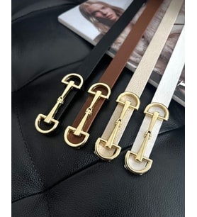 Gold Tokalı Kadın Kemer Pantolon ve Ceket Kemeri