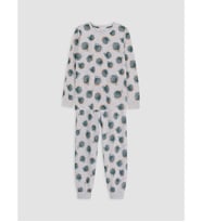 LCW Kids Gri Baskılı Erkek Çocuk Pijama Takım