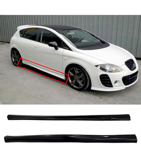 Seat Leon Mk2 Yan Marşpiyel Seti Mat Siyah Plastik 2 Adet 2006 2007 2008 2009 2010 2011 2012