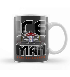Kimi Raikkonen The Iceman 01 Kupa Bardak Porselen