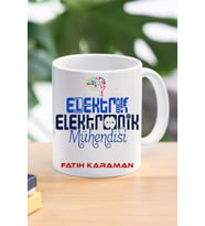 Elektirik elektronik mühendisi özel tasarım kupa bardak