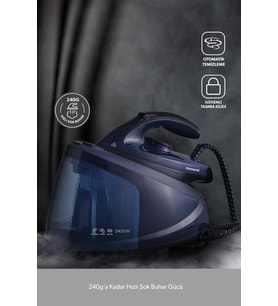 Steamwork Buhar Kazanlı Ütü Lacivert 2400 W