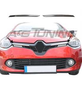 Renault Clio 4 Sport Tourer Krom Ön Panjur 2Prç Paslanmaz Çelik