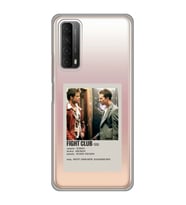 Huawei P Smart 2021 Uyumlu Fight Club Minimalist Poster Desenli Şeffaf Telefon Kılıfı