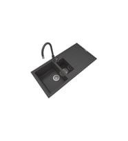 POLEX Cristalüx Granit Eviye P-01+Swan-3 Antrasit