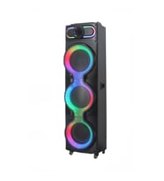 Lexroo GD-3126 Dijital LED Göstergeli Mikrofonlu RGB TWS Üçlü 10 inç Stereo Bass Kablosuz - Siyah