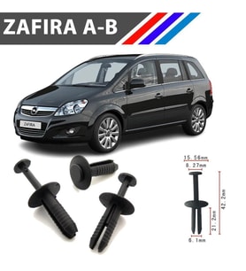 Opel Zafira A-B Tampon Klipsi 51111964186 M1764-7 100 Adet