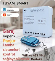 tuya wifi destekli akıllı 4 kanallı anahtar