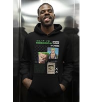 Tasarım One Piece Baskılı Unisex Oversize Roronoa Zoro Anime Karakter Hoodie