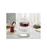 Sensibile Borosilikat Cam Çaydanlık 750 Ml+1500 Ml