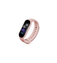 Polosmart PSSW17 Akıllı Bileklik 5.1V Titreşimli Bluetooth Adım Sayar Kalp Atışı Uyku Takibi Pembe