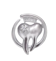 PROF Fırçalı Diş Desenli Medikal Broş  P0644 (Çok Renkli)