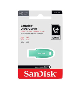 Sandisk Ultra Curve 64GB 3.2 USB Flash Bellek SDCZ550-064 (Yeşil)