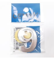 Periboia 4 Cm Plastik Krom Kaplama Kapı Numarası - 9 (Çok Renkli)