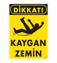 Pvc Levha quot;Kaygan Zeminquot; 25X35 Cm