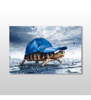 Kaplumbağa Kanvas Tablo 120x80cm (Karışık)