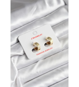 14K Gold Renk Kaplama CM Kadın Küpe - TJ-BKP11413